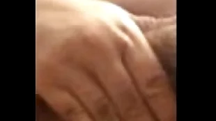 Mature wife's solo play with a sex toy and her hands